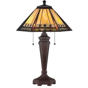 QUOIZEL Elstead - Arden - Lampe de bureau Tiffany à 2 lumières, bronze, E27Vendu parkaufland