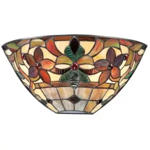 Comparateur de prix : QUOIZEL Elstead - Kami - Lampadaires Tiffany à 2 Lumières Vintage Bronze, E14
