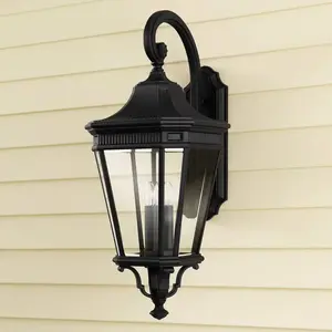 Comparateur de prix : FEISS Applique d extérieur Cotswold Lane noire 76,2cm