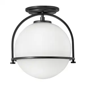 Elstead Lighting Somerset Plafonnier, E27, QN-SOMERSET-F-O-BK,Vendu parreuter