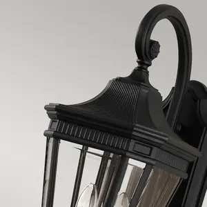 Comparateur de prix : FEISS Applique murale extérieur cotswold verre,aluminium moulé sous pression noir