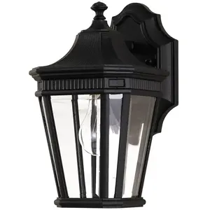Comparateur de prix : FEISS Applique d’extérieur Cotswold Lane noire 29,2 cm
