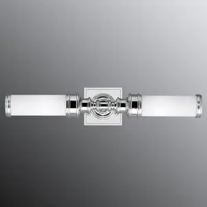 FEISS Applique murale salle de bains payne verre,acier doux chrome poliVendu parluminaire