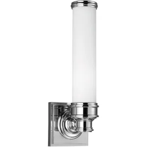 FEISS Elstead - Payne - Applique murale d'intérieur à 1 ampoule, chrome poli IP44, G9Vendu parluminaire