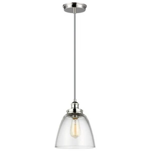 FEISS Baskin - Luminaire suspendu à 1 ampoule en forme de dôme, nickel poli, E27 - ElsteadVendu parkaufland