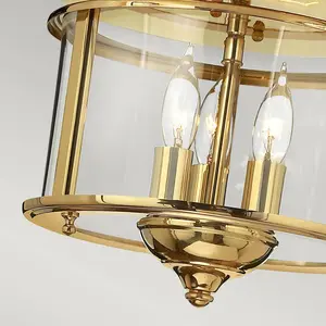 Comparateur de prix : ELSTEAD Lumière affleurante en laiton massif et verre transparent laiton poli