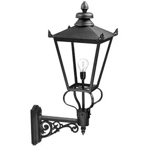 Elstead Applique d’extérieur Wilmslow noire à 1 lampe pas cher