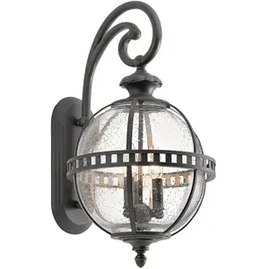 Comparateur de prix : KICHLER Applique d'extérieur Halleron, Ø 30,5 cm, londonderry