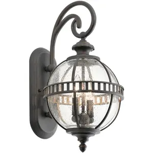 Comparateur de prix : KICHLER Applique d'extérieur Halleron, Ø 25,4 cm, londonderry