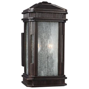 FEISS Elstead - Federal - Petite lanterne murale extérieure à 2 ampoules bronze clair IP44, E14Vendu parkaufland
