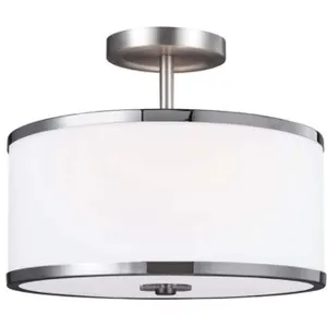 ELSTEAD Plafonnier prospect acier chrome, nickel satinéVendu parluminaire