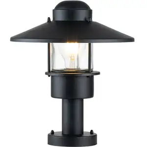 Elstead - Klampenborg Borne d'éclairage extérieure noire, IP44