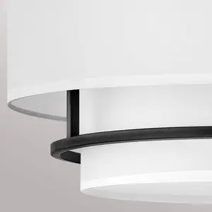 Comparateur de prix : HINKLEY Suspension Graham Duo Mount 4 à 4 lampes Ø 58,4 cm, noir