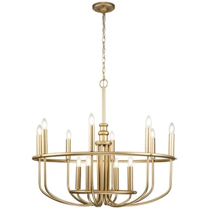 KICHLER Lustre Capitol Hill, à 12 lampes, laitonVendu parluminaire
