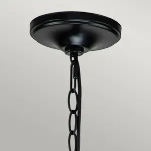 KICHLER Elstead capitol hill plafonnier suspendu à 6 bras multiples, noirVendu parluminaire