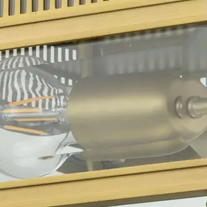 ELSTEAD Plafonnier décoratif extérieur à 2 lumières, laiton brossé IP44Vendu parluminaire