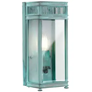 Comparateur de prix : HINKLEY Applique d’extérieur Holborn vert-de-gris 1 lampe