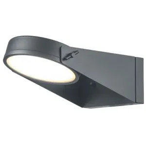 Comparateur de prix : Elstead Applique d’extérieur LED Zola, acier inox, grise