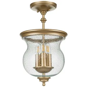 FEISS Elstead pickering lane plafonnier suspendu à 3 lanternes, laiton naturel peintVendu parluminaire