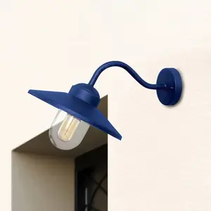 Elstead klampenborg lanterne murale extérieure 1 lumière bleu marine ip44Vendu parluminaire