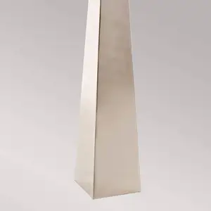 Comparateur de prix : Elstead ascent lampadaire avec abat-jour conique, nickel poli