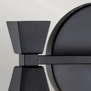 Comparateur de prix : Bowtie Applique de Salle de Bain 2 Lumières, Noir Mat IP44 - Elstead