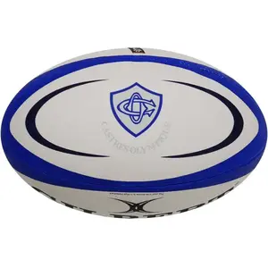 Comparateur de prix : Gilbert Ballon de Rugby Castres blanc T5