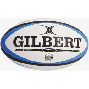GILBERT Ballon de rugby Match Omega T5 - Bleu roi et noir pas cher