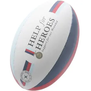 Comparateur de prix : GILBERT Ballon de rugby SUPPORTER - Help the Heroes - Taille 5