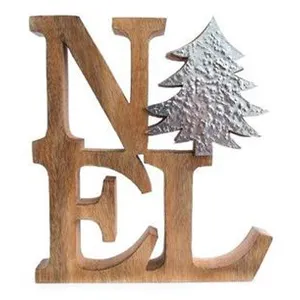 Comparateur de prix : Heart Of The Home - Décoration à poser de Noël en bois Ice