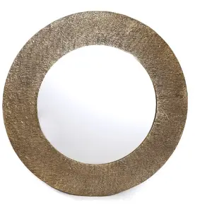 Comparateur de prix : Heart of the home - Miroir rond mural design Alphi - Diam. 88 cm - Doré - Alphi