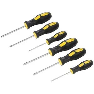 SILVERLINE Tournevis à usage général, 6 pcs pas cher