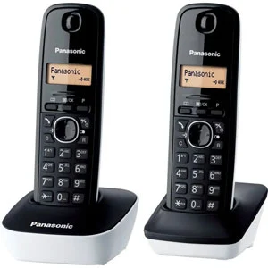 Comparateur de prix : Panasonic KX-TG1612FRW - Téléphone Duo sans fil DECT sans répondeur Blanc