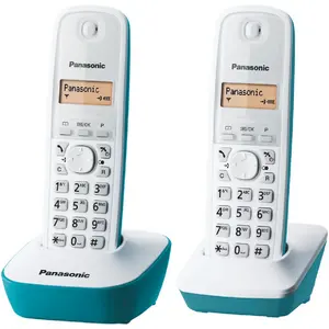 Panasonic - téléphone sans fil duo bleu - kxtg1612frc TU pas cher