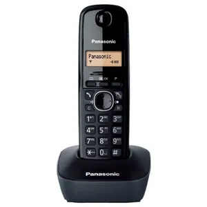 Panasonic KX-TG1611 Téléphone sans fil avec ID d'appelant DECT noir pas cher