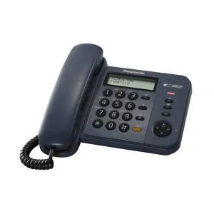 Téléphone filaire PANASONIC KX-TS580 - 50 entrées - Bleu pas cher