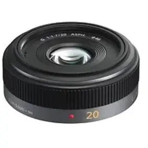 Panasonic Lumix G 20 mm F1.7 ASPH. 46 mm Objectif (adapté à Micro Four Thirds) noir pas cher
