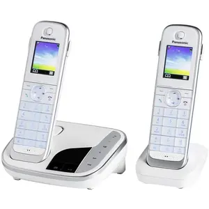 Comparateur de prix : Panasonic KX-TGJ322GW Duo avec répondeur (version allemande!) blanc [Version Allemande]