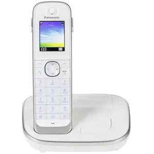 Comparateur de prix : Panasonic KX-TGJ310GW Téléphone sans fil avec ID d'appelant DECT blanc
