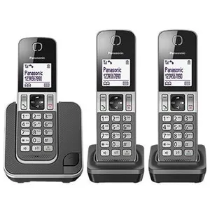 Comparateur de prix : Panasonic - KX-TGD313 - Téléphone DECT - Terminal sans fil - Haut-parleur - 50 entrées - Identification des appels - Gris