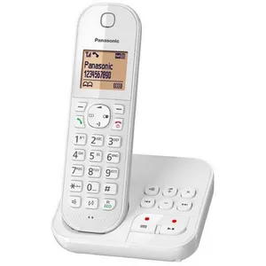 Panasonic - téléphone sans fil dect blanc avec répondeur - kxtgc420frw TU pas cher