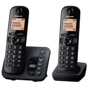 Panasonic KX-TGC222 Téléphone DECT Identification de l'appelant Noir pas cher