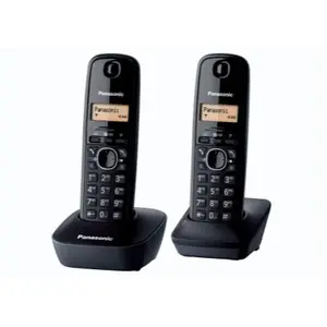 Panasonic KX-TG1612 - Téléphone sans fil avec ID d'appelant - DECT - noir + combiné supplémentaire pas cher