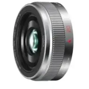 Objectif hybride Panasonic Lumix Pancake G 20mm f/1,7 II silver pas cher