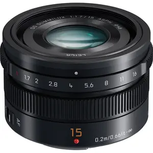 Objectif pour Hybride PANASONIC 15mm f/1.7 noir Leica DG Summilux TUVendu parrakuten