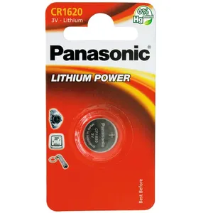 Panasonic - cr 1620 - Single-use battery - Lithium - 3 v - 75 mAh - 16 mm - 16 mm (CR-1620EL/1B) pas cher