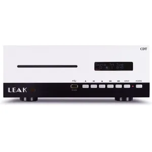 Lecteur CD moderne - LEAK CDT - Système de transport fluide - Design rétro - ArgentVendu parcdiscount