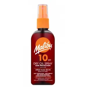Malibu Dry Oil Spray SPF10 bronzing oil for tanning 100ml pas cher