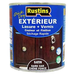 Rustins - Extérieur lasure + Vernis pour bois - séchage rapide - Chêne...
