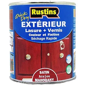 Rustins - Extérieur lasure + Vernis pour bois - séchage rapide - Acajo... pas cher